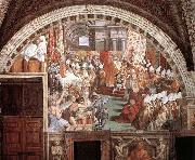 RAFFAELLO Sanzio The Coronation of Charlemagne oil painting